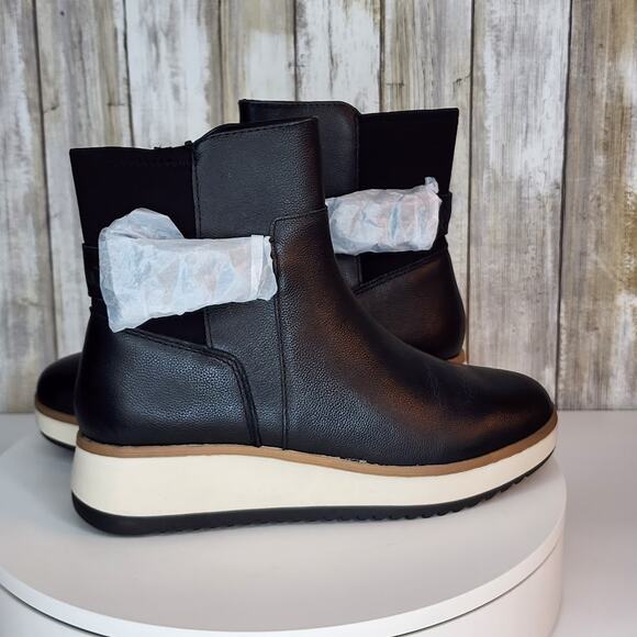 Clarks Women’s Zylah Rose Ankle Boots – Comfort Flatform Leather - Size 7 - Picture 2 of 10